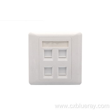 86type 1 2 4 port face plate RJ45 Wall outlet UnShielded Faceplate